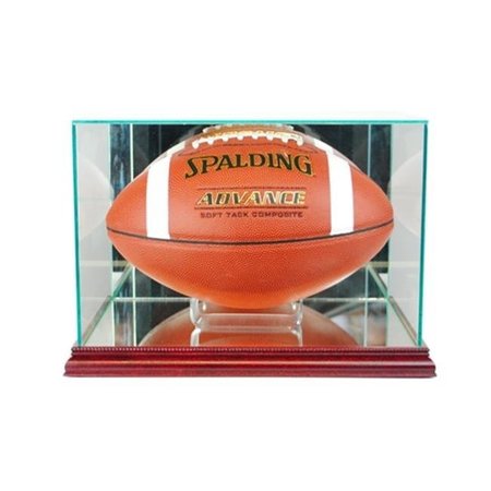 PERFECT CASES Perfect Cases FBR-C Rectangle Football Display Case; Cherry FBR-C